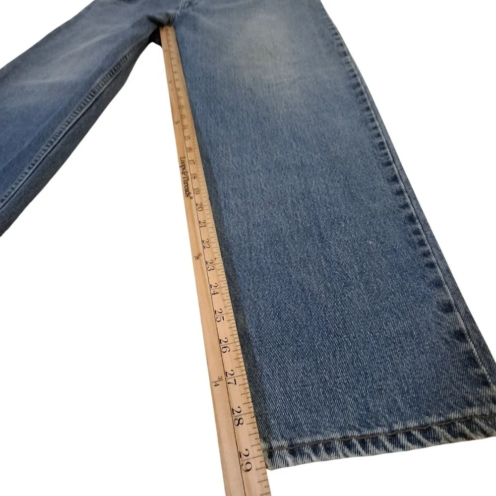 Vintage 90s Levis 560 Loose Fit Tapered Leg Orange Tab Jeans Mens 38x30 Blue USA